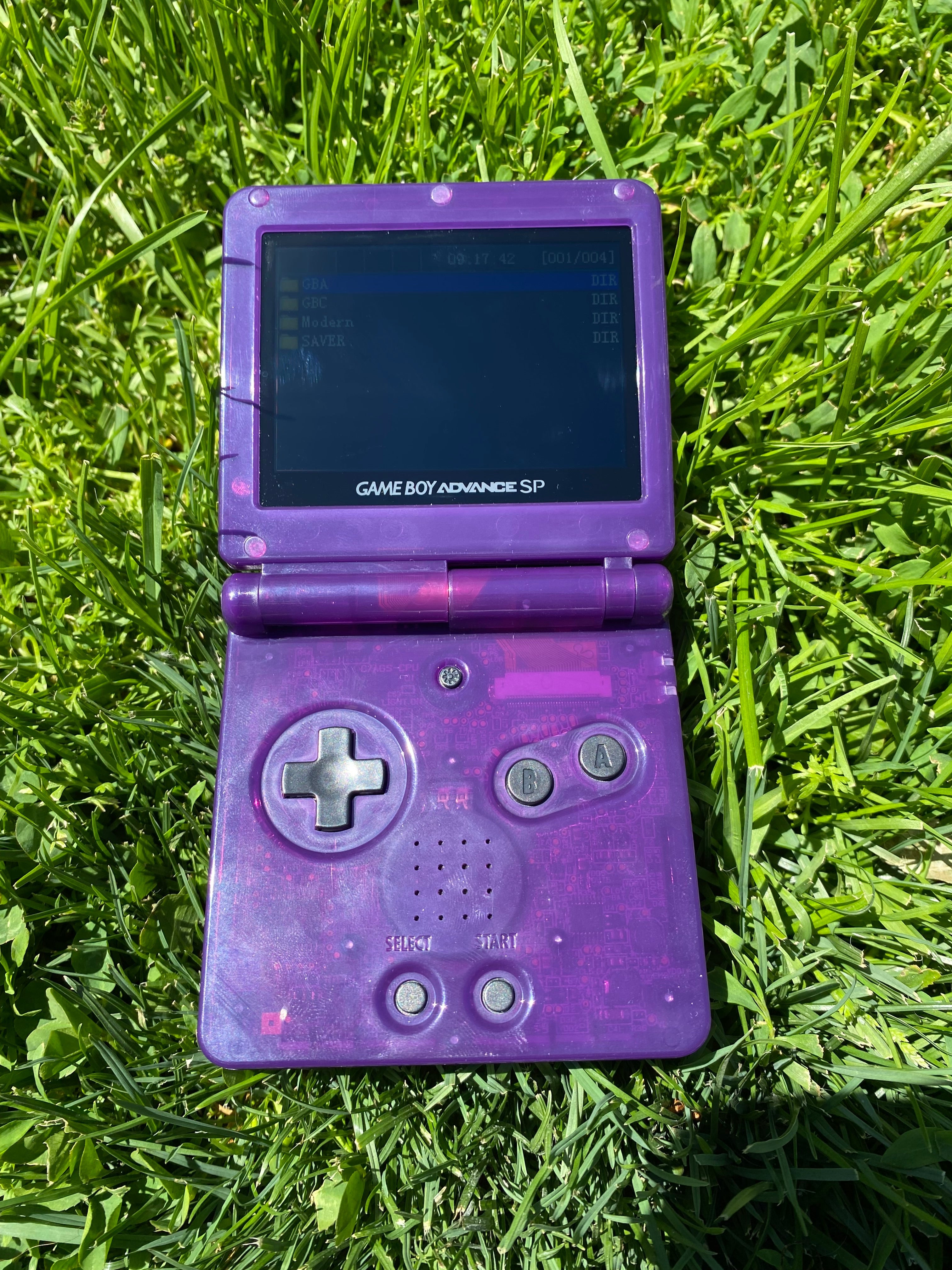 Gameboy Advance SP with IPS Screen and UV Printed Shell