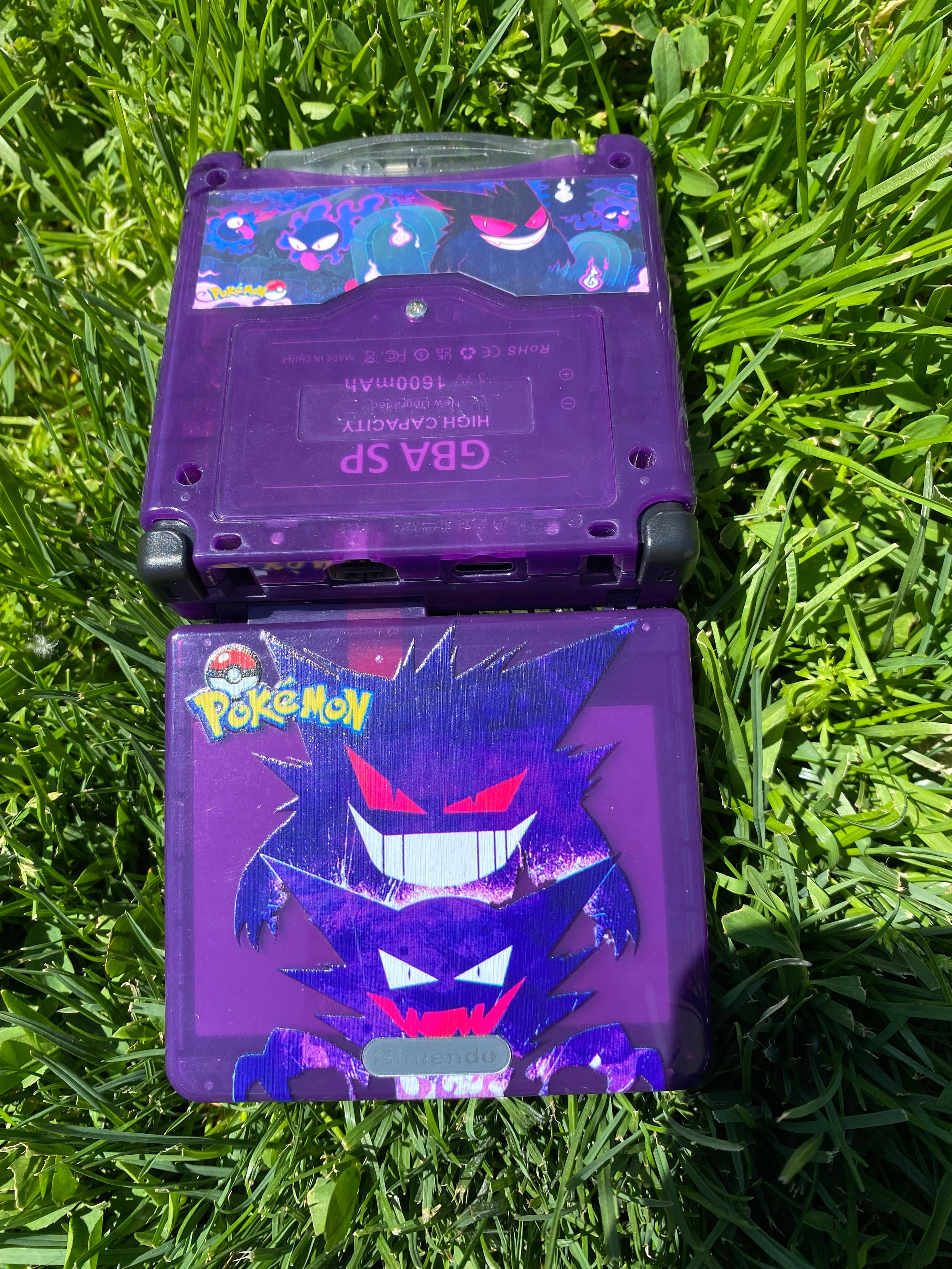 Gameboy Advance SP with IPS Screen and UV Printed Shell