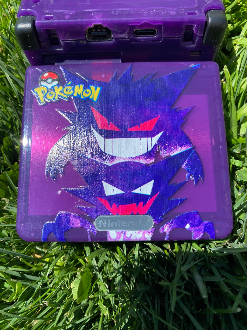 Gameboy Advance SP with IPS Screen and UV Printed Shell